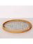 Mylamp Abstract 35X3 cm Sedefli Rattan Tepsi & Duvar Dekoru 2