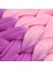 Afrika Örgülük Sentetik Ombreli Saç 100 gr- Açık Pembe - Lila 2