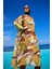 Renkli Desenli Şifon Pareo Kimono – P2513-1 4