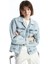 Lcw Vision Indigo Gömlek Yaka Oversize Kadın Jean Ceket 1