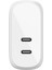 Çift 20W Usb-C Pd Duvar Şarj Cihazı 40W 2