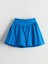 Lcw Kids Mavi Beli Lastikli Keten Karışımlı Kız Çocuk Şort Etek 1