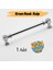 Krom Renk Talas Metal 224 mm 22.4 cm Düz Kulp Mobilya Mutfak Çekmece Dolap Kulpu Kulbu Kulpları 1