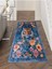 Floral Kaplan Temalı Çok Renkli Dokuma Taban Halı Salon Halısı Çocuk Halısı 4