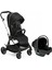 ONE4EVER Lounge Çift Yönlü Kolay Katlanabilen Travel Sistem-Seyahat Sistem Bebek Arabası Black Beauty 1