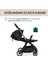 ONE4EVER Lounge Çift Yönlü Kolay Katlanabilen Travel Sistem-Seyahat Sistem Bebek Arabası Black Beauty 6