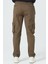 Erkek Kargo Cep Yandan Cepli Beli Lastikli Regular Fit Pantolon 3