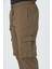 Erkek Kargo Cep Yandan Cepli Beli Lastikli Regular Fit Pantolon 4