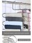 5 Bölmeli Metal Elbise Askısı - Giysi Pantalon Eşarp Fular Kıyafet Gardrop Düzenleyici Organizer 2