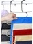 5 Bölmeli Metal Elbise Askısı - Giysi Pantalon Eşarp Fular Kıyafet Gardrop Düzenleyici Organizer 5