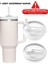 Quencher 40 Oz 1.18 Uyumlu Pipetli Termos Sızdırmaz Kapak Seti – Pipet Hediyeli - %100 Sızdırmaz Beyaz Pipetli Kapak 1