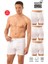Özkan 0043 3'lü Paket Erkek %100 Pamuklu Penye Süprem Kumaş Esnek Rahat Paçalı Don Boxer Külot 1