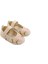 Çiçek Nakışlı Bebe Babet Patik Bej 1
