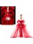 Kırmızı Tül Elbisesi, Damla Küpeleri ve Tül Eldivenleri ile Sarı Saçlı Signature Bebek, Koleksiyona Uygun Mattel 80. Yıl Dönümü Bebeği, JBJ17 2