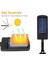 128 LED Solar Bahçe Sokak Lambası 1 Adet Hareket Sensörlü Kumandalı 3 Modlu Güneş Enerjili Büyük Boy 4