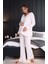 Kadın Önü Düğmeli Uzunkol Pijama Takım C840-854 1