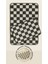 Yarım Ay Paspas Hediyeli Dama Desenli Kaymaz Taban Yıkanabilir 2 Parça Banyo Paspası 60X100 cm Shaggy Chess 1