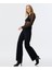 Sloganlı Wıde Leg Fit Jean Pantolon TW6250018023001 2