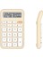 Krem Renk Beyaz Tuşlu 12 Haneli Hesap Makinesi, Taşınabilir ve Kullanışlı 2