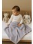 Ftbabycollection %100 Pamuk 4 Katlı Müslin Bebek Battaniyesi Gri Oeko-Tex Sertifikalı Müslin Örtü 100x110 cm 3