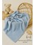 Ftbabycollection %100 Pamuk 4 Katlı Müslin Bebek Battaniyesi Bebe Mavisi Oeko-Tex Sertifikalı Müslin Örtü 100x110 cm 1
