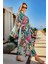 Remsa Tesettür Mayo Üzerine Tek Kaftan Kimono Pareo Yeşil RP026 Patara 1