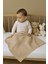 Ftbabycollection %100 Pamuk 4 Katlı Müslin Bebek Battaniyesi Latte Oeko-Tex Sertifikalı Müslin Örtü 100x110 cm 3