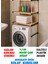 NC01 Ahşap Çamaşır Makinesi Organizer Banyo Düzenleyici Raf Masif Çam Ahşap 1