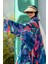 Remsa Tesettür Mayo Üzerine Tek Kaftan Kimono Pareo Mor RP028 Morika 5