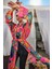 Remsa Tesettür Mayo Üzerine Tek Kaftan Kimono Pareo PEMBE02 RP023 Color Shell 4