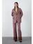 Jakarlı Pembe Blazer Ceket 1