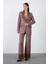 Jakarlı Pembe Blazer Ceket 2