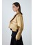 Asimetrik Kesim Yeşil Crop Ceket 3