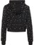 Kapüşonlu Siyah Kısa Sweatshirt 4