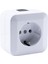 Sıva Üstü Topraklı Monofaze Priz Tekli Grup Priz Kare Fiş Grup Priz Kablosuz Klemensli 220 V 3