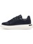 Erkek Lacivert Bağcıklı Kalın Tabanlı Deri Sneaker 25WFD690318 2