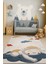 Romanya Beyaz Halı Dokuma Halı Yumuşak Çocuklara Özel Modern Halı Renkli Çocuk Odası Halısı F0401 120 x 180 cm 2