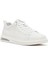 Erkek Beyaz Bağcıklı Deri Sneaker 25WFD692418 6