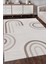 Romanya Beyaz Bej Halı Modern Dokuma Halı Yumuşak Oturma Odası Salon Çocuk Odası Mutfak Halısı F0424 80 x 150 cm 2