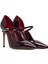 Kadın Bordo Tokalı Yüksek Ince Topuklu Rugan Deri Ayakkabı 25AFD121216 3