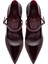Kadın Bordo Tokalı Yüksek Ince Topuklu Rugan Deri Ayakkabı 25AFD121216 8