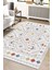 Romanya Beyaz Modern Dokuma Halı Yumuşak Oturma Renkli Halı Odası Salon Çocuk Odası Mutfak Halısı F0356 100 x 300 cm 2