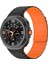 Samsung Galaxy Watch 8 Classic 46 mm Magnetik Silikon Kordon Baklalı Desenli Mıknatıslı Kayış 1