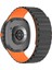 Samsung Galaxy Watch 8 Classic 46 mm Magnetik Silikon Kordon Baklalı Desenli Mıknatıslı Kayış 3