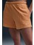 Sportswear Chill Terry Mid Rise 4" French Terry Slim Fit Short Kadın 10 cm Pamuklu Şort Turuncu 1