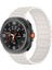 Samsung Galaxy Watch 8 40 / 44 mm Magnetik Silikon Kordon Baklalı Desenli Mıknatıslı Kayış 2