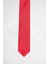 5'li Paket Düz Ince Kırmızı Erkek Kravat 2