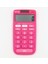 Pembe Renkli 8 Haneli Hesap Makinesi, 13.5x7 Cm, Şık ve Pratik Tasarım 1
