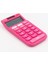 Pembe Renkli 8 Haneli Hesap Makinesi, 13.5x7 Cm, Şık ve Pratik Tasarım 2