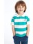 Lcw Kids Ekru Polo Yaka Kısa Kollu Çizgili Erkek Bebek Tişört ve Pantolon 2'li Takım 2